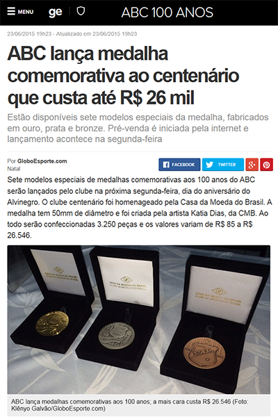 Casa da Moeda lança medalhas em homenagem ao título mundial de